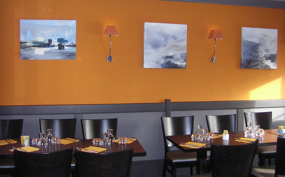 Exposition de Catherine Mourier-Godin au restaurant la taverne de Fontainebleau